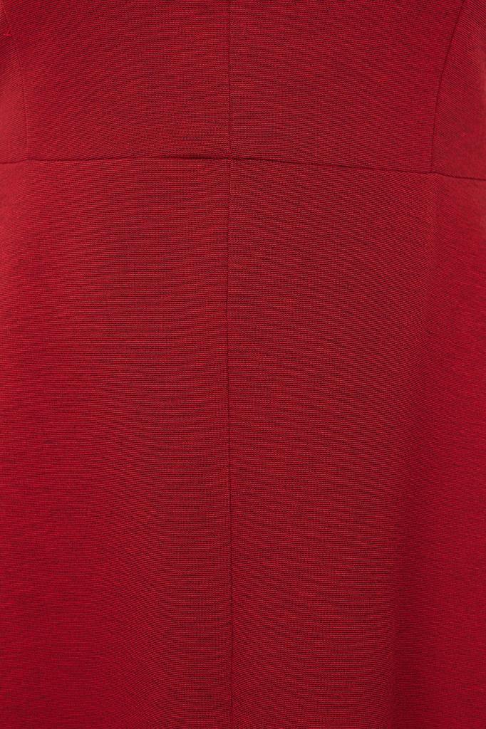 Женское платье больших размеров, черное мини-трикотажное платье с детальной строчкой