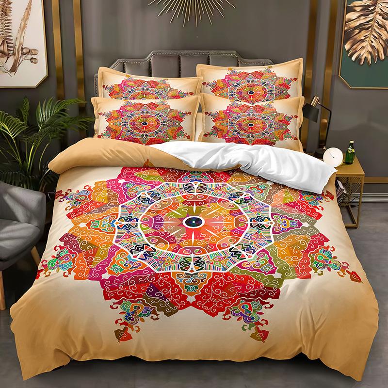 Модная технология печати, 3D цифровая печать, постельное белье, пододеяльники, наволочки, комплекты из трех предметов