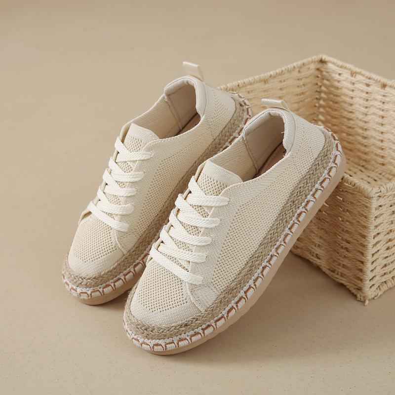 Сетчатые женские лоферы, старые пекинские тканевые туфли, женские летние тонкие повседневные универсальные туфли на плоской подошве для ленивых рыбаков