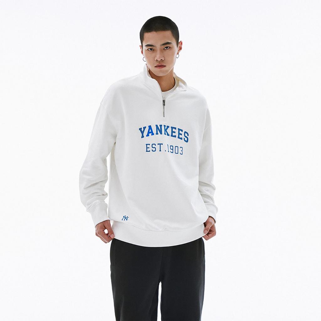 MLB Свитшоты Varsity New York Yankees Унисекс Белый Стойка Воротник Умеренный Другое 3AMTV0341-50CRS