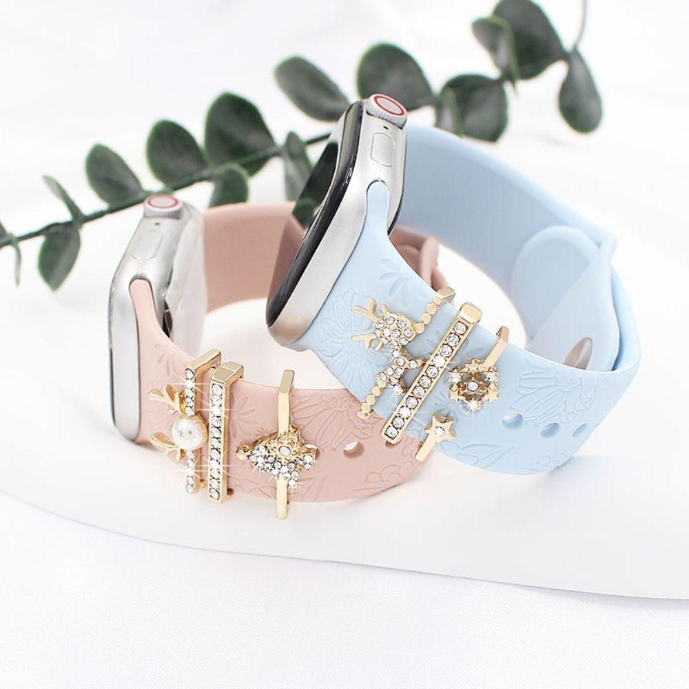 Ювелирный ремешок Декоративное кольцо Бриллиант Бриллиантовое украшение для ремешка Apple Watch Ремешок для часов