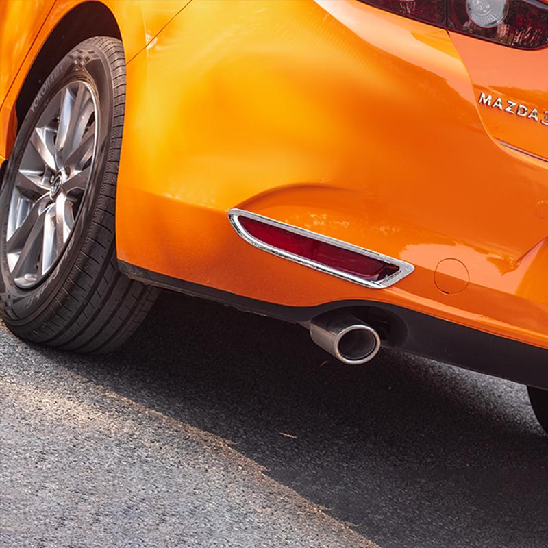Для Mazda 3 BP Axela 2019-2021 2022 2023 2024 автомобильный передний/задний бампер противотуманные фары крышка лампы отделка молдинг аксессуары
