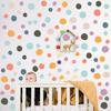 10 листов Красочные наклейки на стену в горошек Радужные наклейки на стену Украшения для детской комнаты Обои для спальни