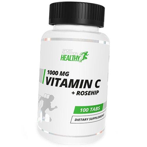 Витамин С с Шиповником, Healthy Vitamin C 1000 With Rose Hip, MST 100таб (36288020)