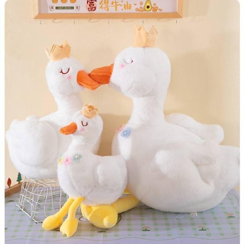 Милая плюшевая игрушка Лебедь Кукла Утка с короной Мягкая игрушка Кукла-марионетка Детская подушка для комфортного сна