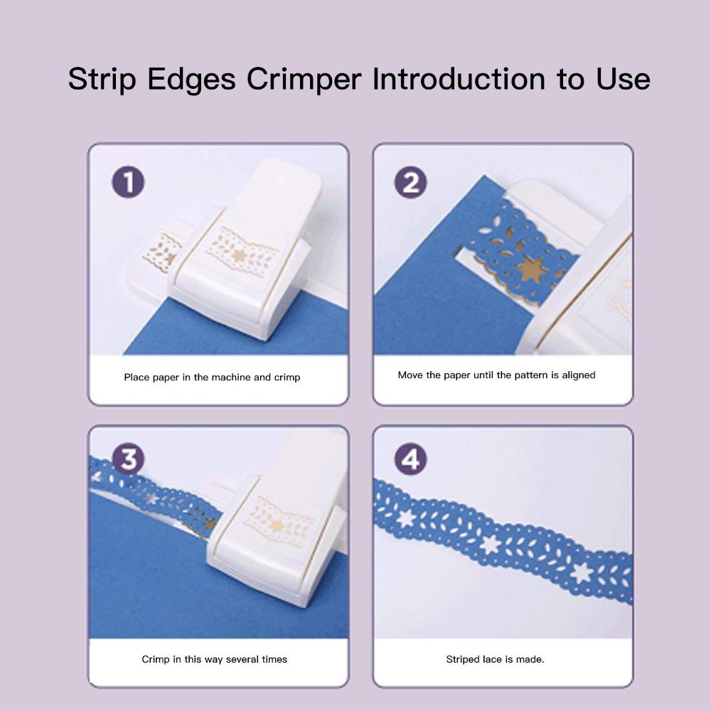 Multifunctional Lace Embossing Punch Handheld Scrapbooking Edge Punch For Decorative Projects