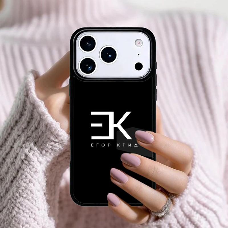 Чехол для телефона с принтом Егора Крида EK Для iPhone 17 16 Pro Max 15 14 Pro 11 12 13 XR XS 6 7 8 Plus Ударопрочный силиконовый чехол