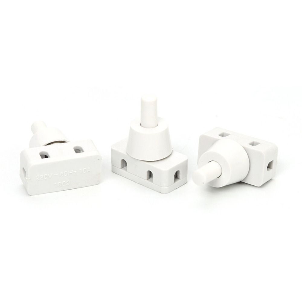 AC250V Power Switch Plastic Mini Power Switches New ON Push Button