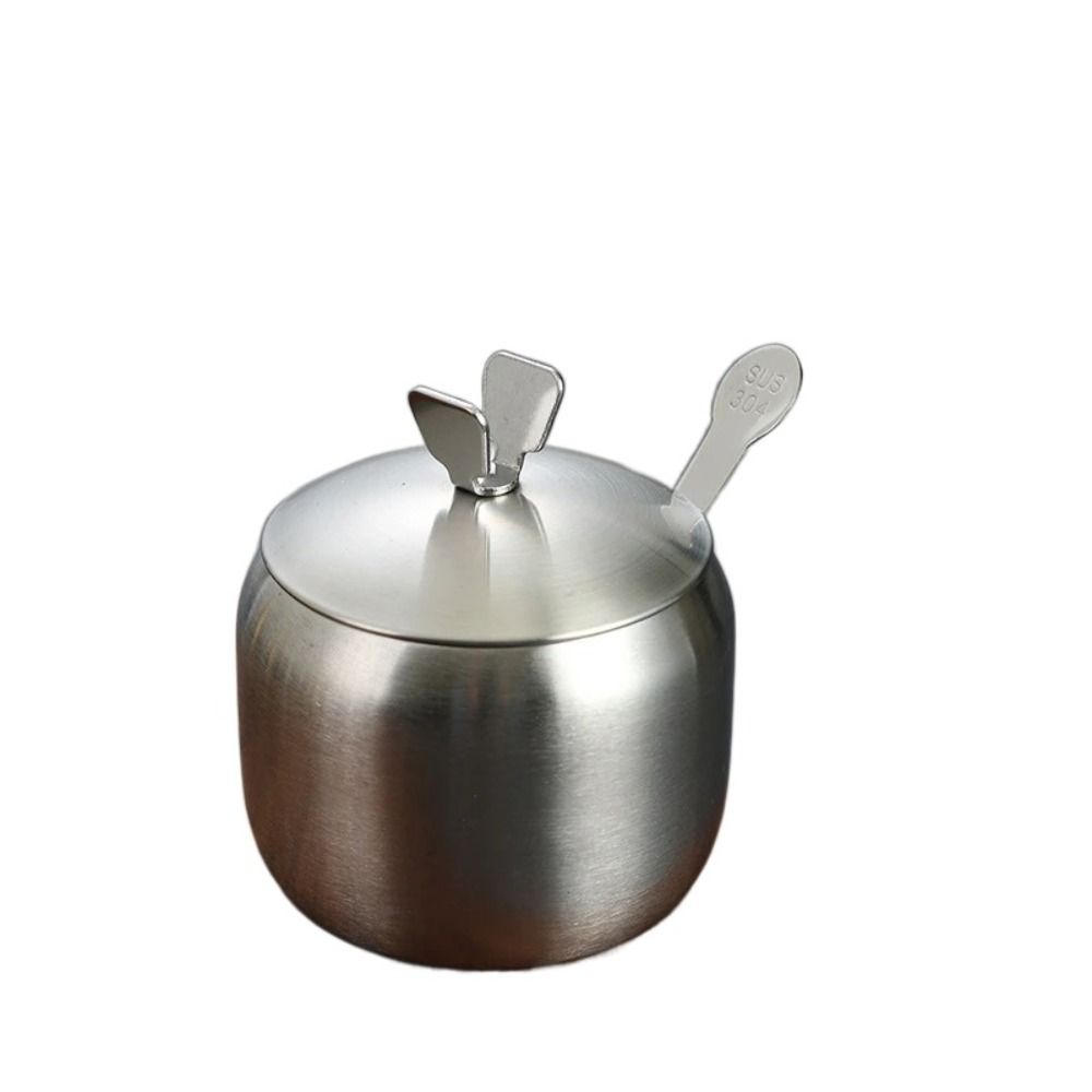 Stainless Steel Seasoning Jar Multi-purpose Condiment Shaker New Can Bottle Storage Box