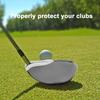 10 шт. чехлы для головок клюшек для гольфа Iron, набор защитных чехлов для головок клюшек (Серый Черный)