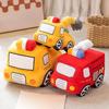 Fire Engine Excavator Plush Toys Lovely Stuffed Soft Fire Truck Pillow Dolls for Children Girls Sleeping Cushion Gift