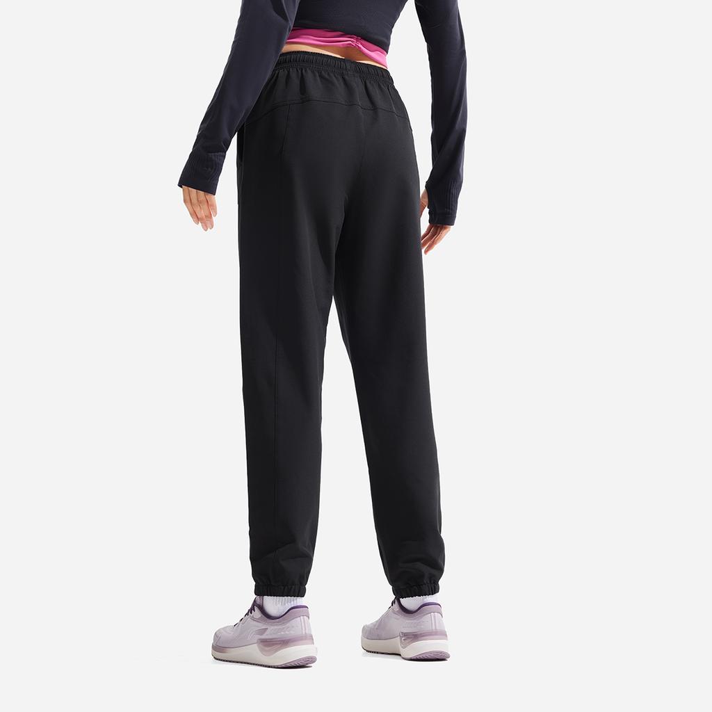 Li-Ning Loose Fit Elastic Cuff Knitted Sports Pants Women Bottoms AKLV032-3