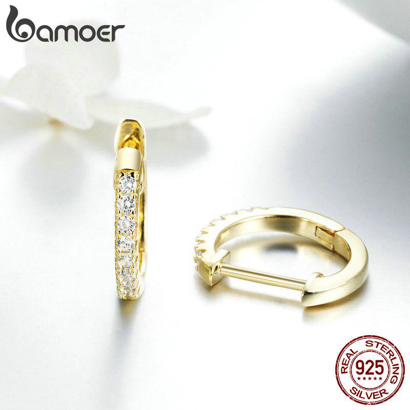 BAMOER серьги из 925 стерлингового серебра