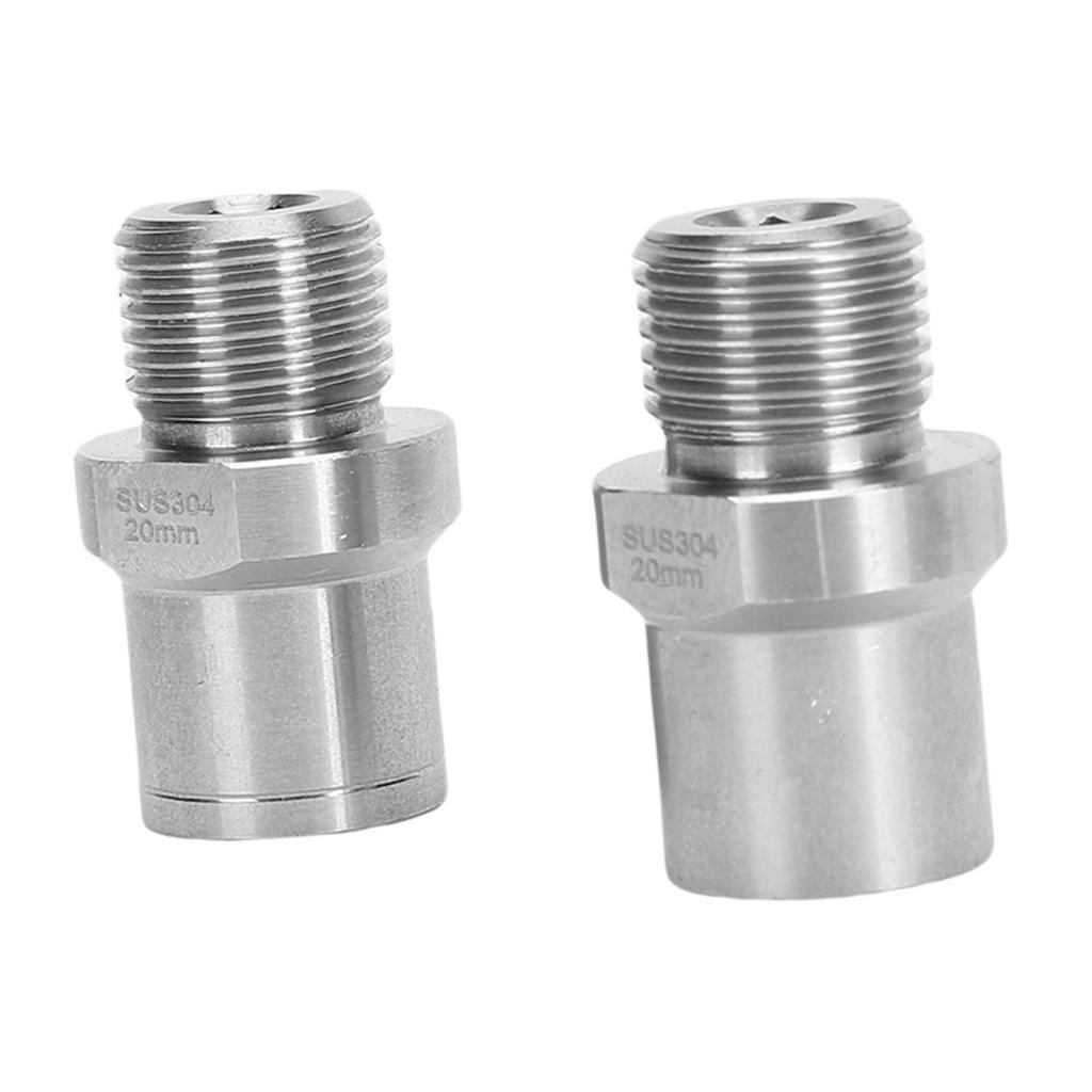 2PCS Bike Pedal Extender Adapter Aluminum Alloy 1 2 Inch to 9 16 Inch Converter for Bike Cranks