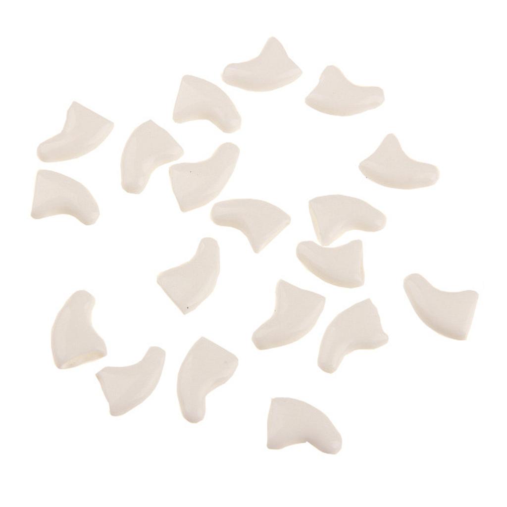 Силиконовые мягкие колпачки для когтей кошек, защита для когтей питомца, с бесплатным клеем и аппликатором для котят, 20 шт./лот