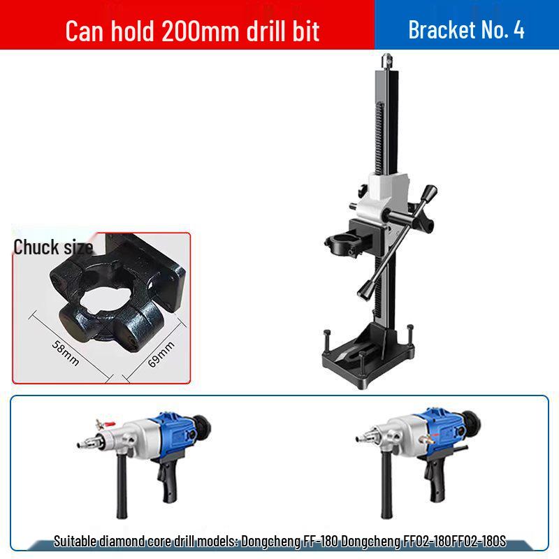 Diamond Core Drill for Concrete AC Vent Openings - Light-Duty Benchtop High-Power Machine