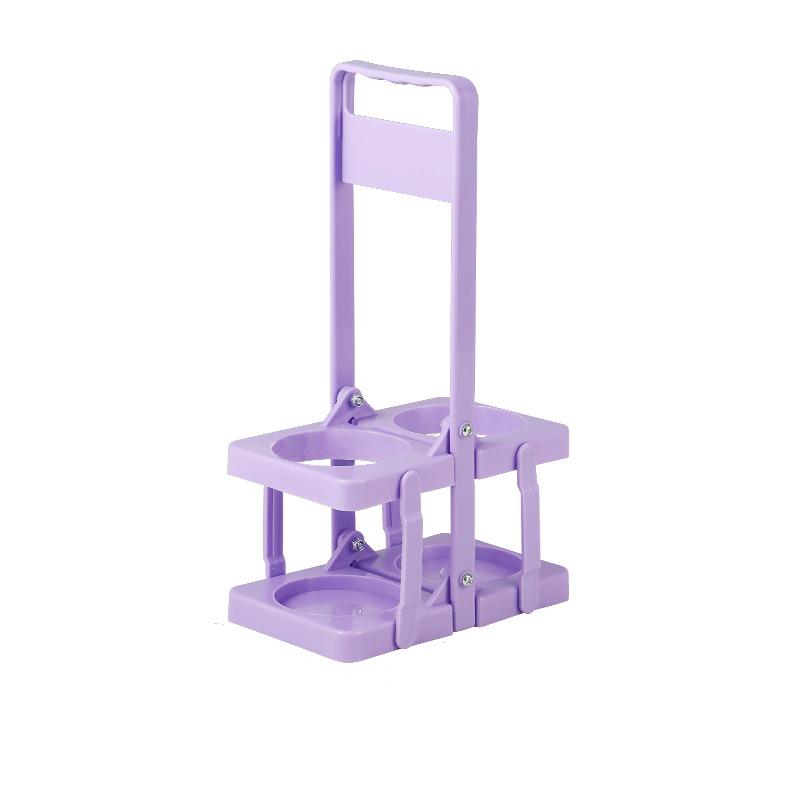 1шт складная винная стойка для напитков пластиковая настольная складная корзина для рук портативный держатель для пива пластиковая рамка на две бутылки