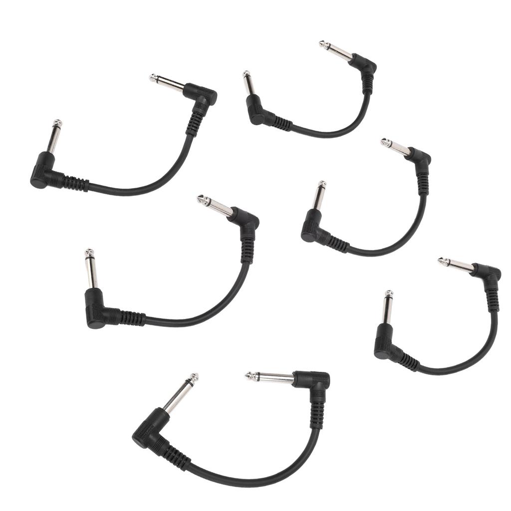 6 шт. гитарный кабель для педали эффектов 15 см 6 дюймов 14 дюймов прямоугольный гитарный соединительный кабель для микрофона