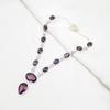 Amethyst Necklace, Gemstone 925 Sterling Silver Jewelry Necklace, Handmade Jewelry, For Anniversary Gift