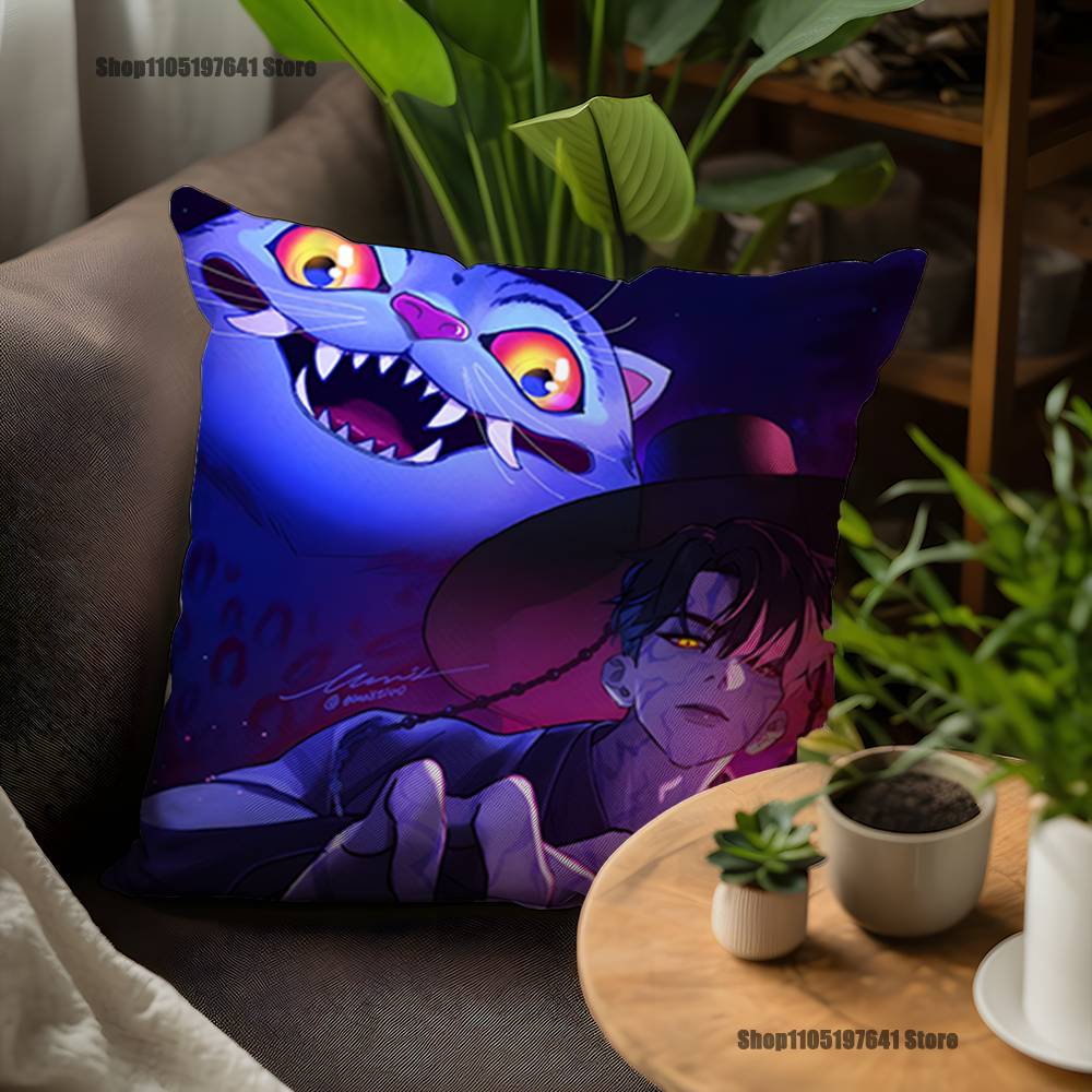 KPop Tiger Of D-Demon H-Hunters Pillow Case For Sofa Decor Car Office Room Printing Cushion Cover Decorations and Protector