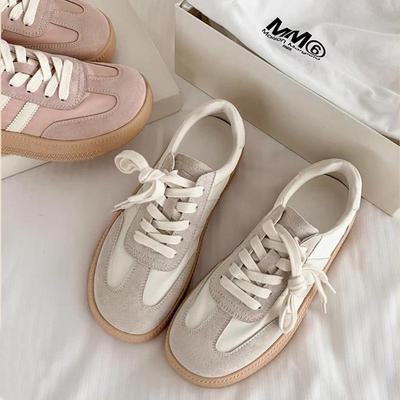 Su Yinyin Натуральная кожа Dexun Женские белые спортивные туфли на толстой подошве, Коллекция весна/лето 2024