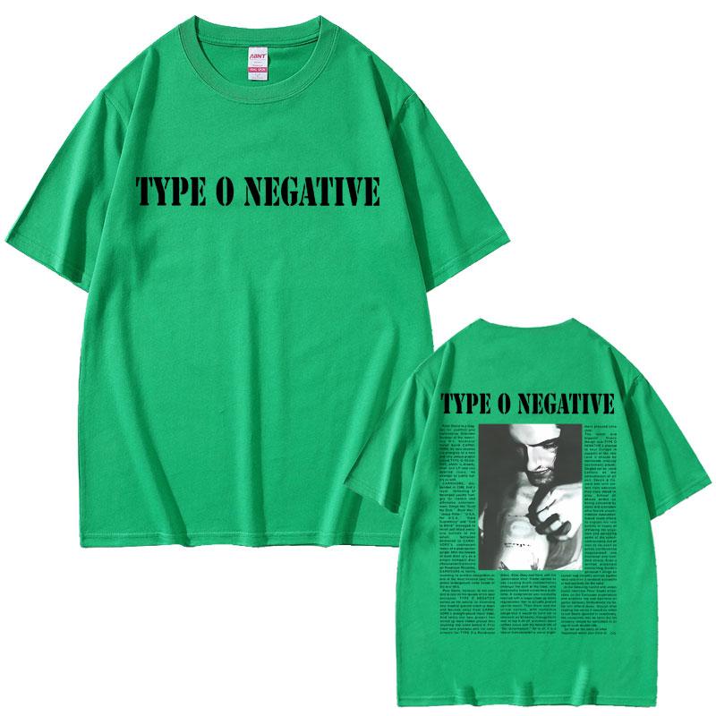 Футболки Rock Band Type O Negative Peter Steele Унисекс Женские Винтажные Металлические Готические Футболки Мужские Повседневные Большого Размера Из Чистого Хлопка