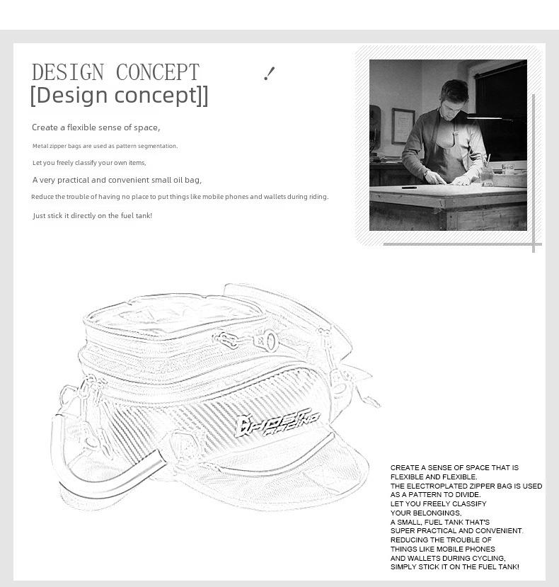 Сумка на бак мотоцикла с магнитом и сенсорной навигацией, пылезащитная - трансформируемая сумка на плечо и пояс
