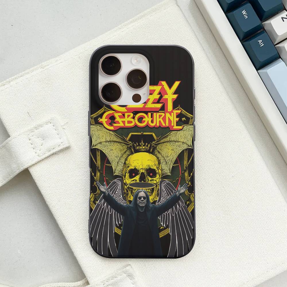 O-Ozzy Osbourne Band For IPhone 16 15 14 13 12 11 17 Pro Max Plus Wave Corrugated Phone Case Anti Drop Cover