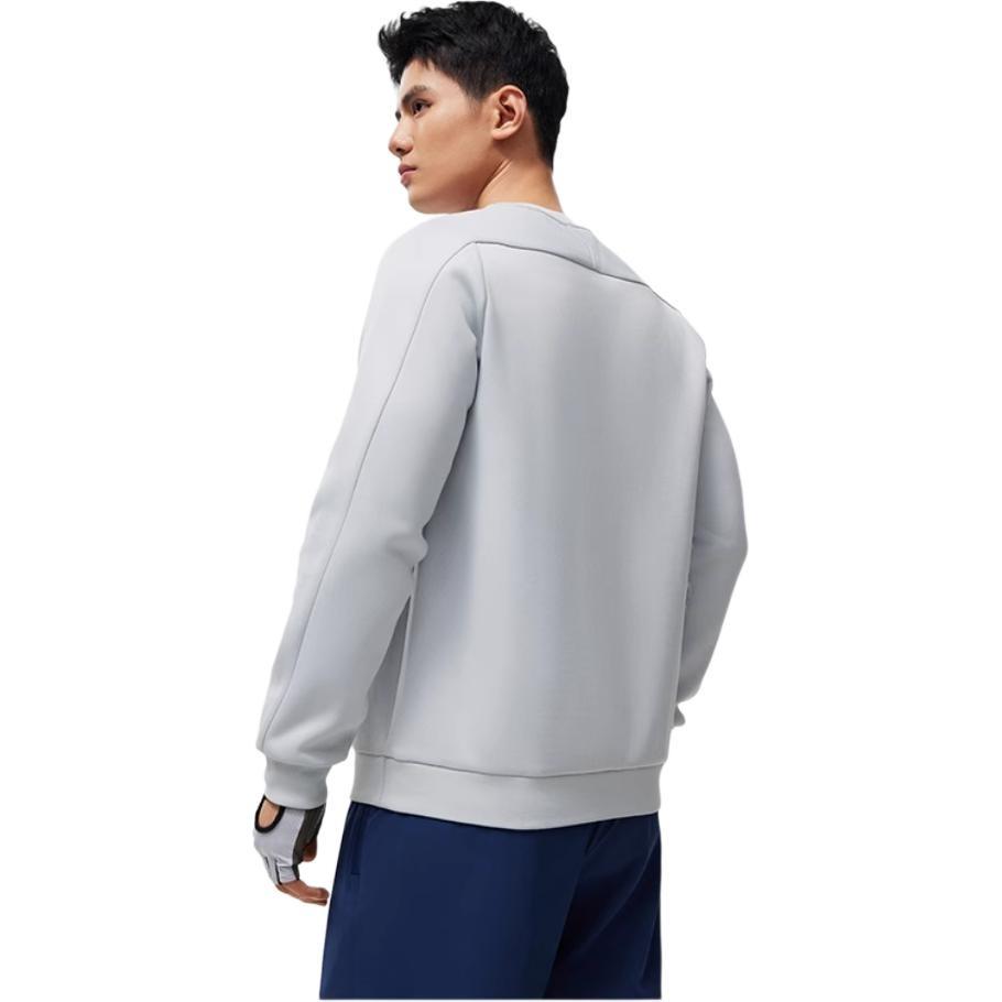 Li-Ning Li Ning Knitted Fabric Sweatshirt Men's Mist Gray Unisex AWDU057-9
