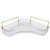 Corner Counter Organizer Tray Large Capacity Multifunction Space Saving Corner Storage Tray for