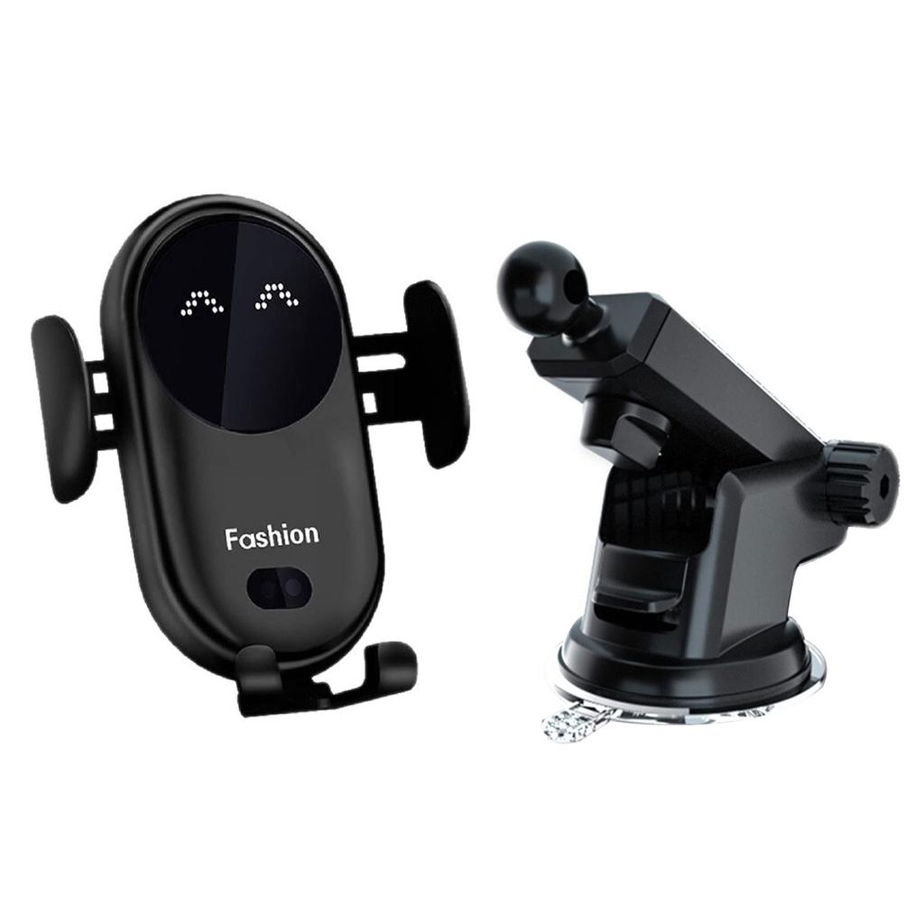 Автомобильное беспроводное зарядное устройство мощностью 10 Вт, держатель для телефона с присоской, инфракрасный датчик, автоматическая зажимная подставка для мобильного телефона