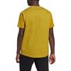 Adidas T Shirts Men's Yellow Crew Neck Moderate Straight Fit HL3870