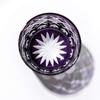 Kobo Edo Kiriko Yarai Fish Crest Old Glass TB90415M Деревянная коробка Сделано в Японии [Taimuro Official] (Эдо Пурпурный)
