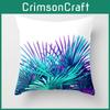 Chic 18'' Purple Pillow Case Sofa Waist Cushion Cover With Geometric Pattern Design
