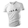Four Seasons New Outdoor Casual Street Style 2d Bicycle Print Top Men'S T-Shirt Short Sleeve Loose Comfortable Quick Drying