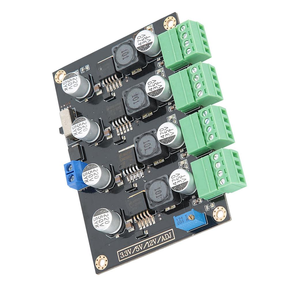 Multi-Channel Switching Power Supply Module with 3.3V5V12VADJ Adjustable Voltage Output Converter