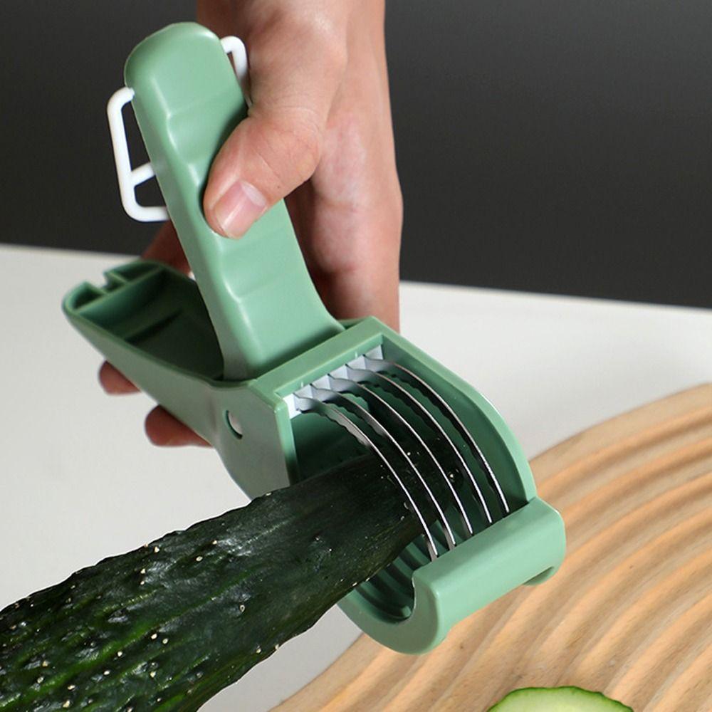 Удобная ручка, портативный салатный резак, нескользящая ручка, измельчитель овощей, банан