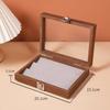 Walnut color Jewelry Box Dustproof Jewelry Display Box Vintage Ring Necklace Storage Box  Earrings