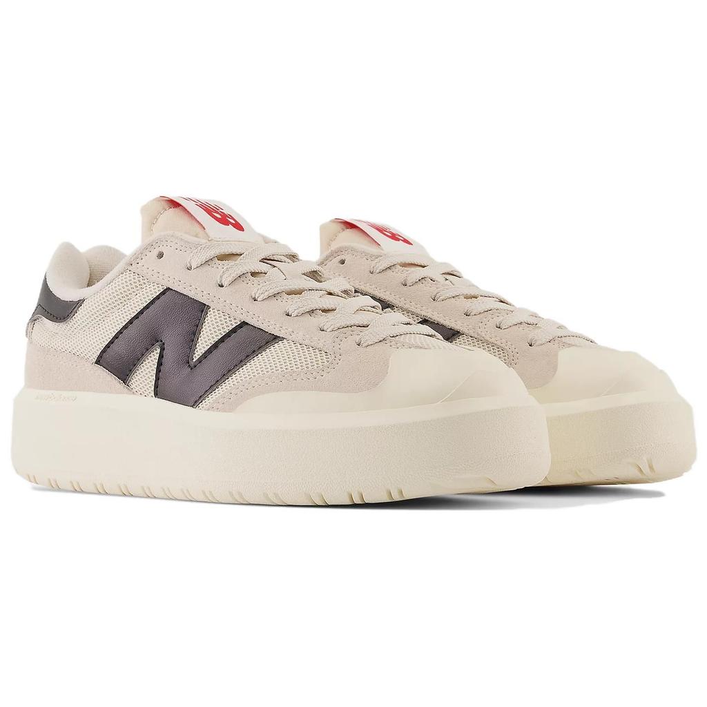 New Balance CT302 Бежево-черные кроссовки унисекс кремовые CT302RF