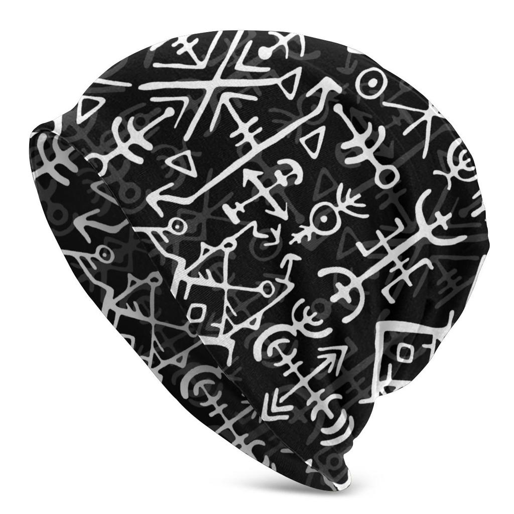 FENRIR LOKI'S SON Wolf Romantic Horror Film Viking Unisex Bonnet Winter Windproof Double Layer Hats For Unisex Women