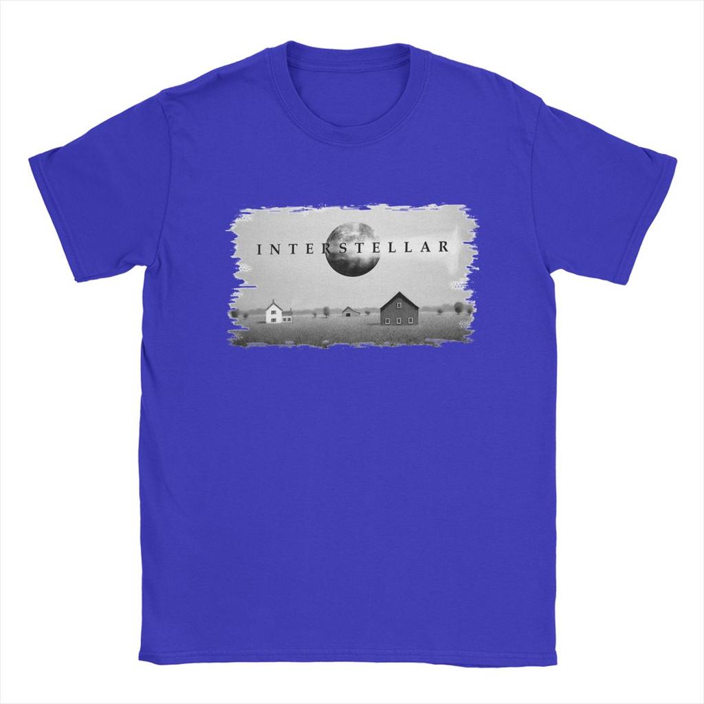 Interstellar T Shirt for Pure Cotton Vintage T-Shirts Crewneck Tee Shirt Short Sleeve Clothes Graphic Printed