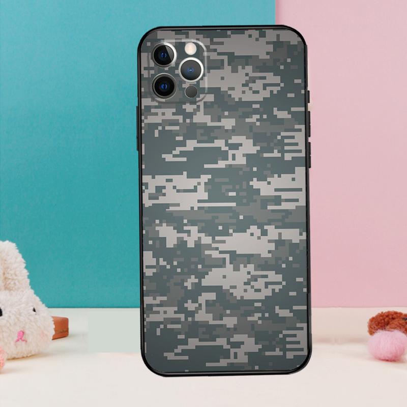 Army Camo Camouflage Phone Case For IPhone 18 17 Air 16 15 13 12 11 14 Pro Max 12 13 mini 15 16 Plus 16e Cover Coque
