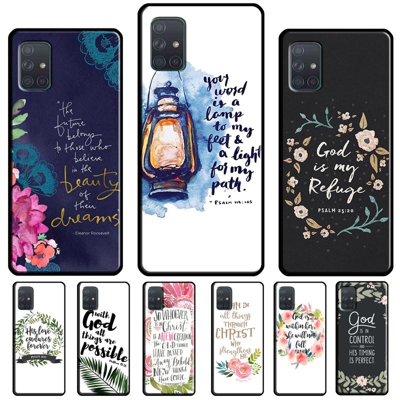 Библейские Филиппийцам Иисус Христианский Стихотворение Чехлы Для Samsung A32 A52 A12 A22 A42 A72 A50 A70 A11 A51 A71 A20S A03S A21S Чехол Для Телефона