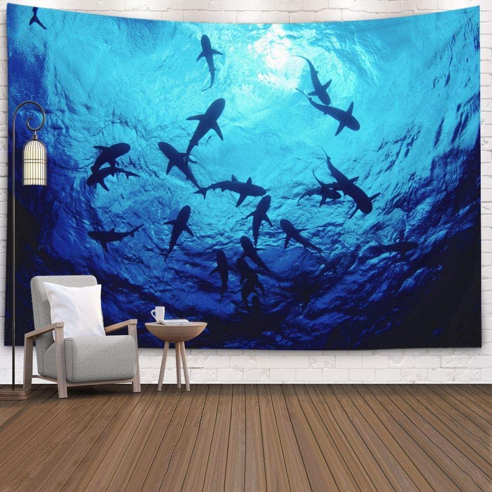 Great White Shark Hunt Tapestry