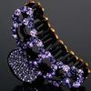 Vintage Shiny Acrylic Retro New Rhinestone Crystal Banana Grips Crab Clamp Hair Clips Hair Claws