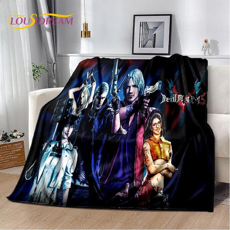 3D D-Devil May Cry DMC Game Gamer мягкое плюшевое одеяло, фланелевое одеяло, одеяло для гостиной, спальни, кровати, дивана, чехол для пикника