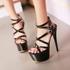 Женские босоножки с ремешком на высоком каблуке, сексуальные шлепанцы на платформе, женская мода, летние туфли для стриптиза, фетиш-вечеринки, большой размер 48