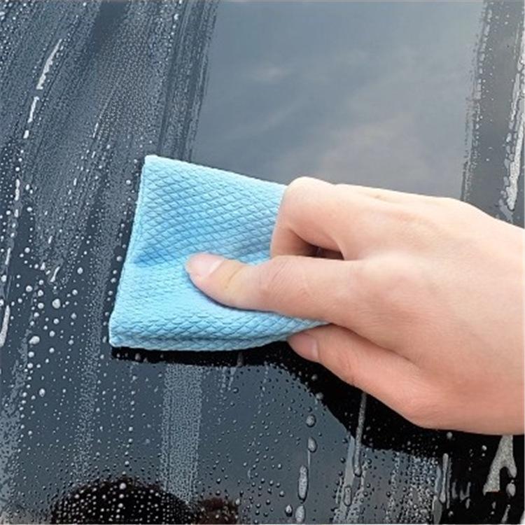 Absorbent Microfiber Kitchen Scouring Pad - Thick, Non-Stick Oil Cleaning Cloth for Dishes