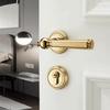 Simple Design Magnetic Suction Door Lock Retro Style Wooden Door Handle Silent Door Lock  Home