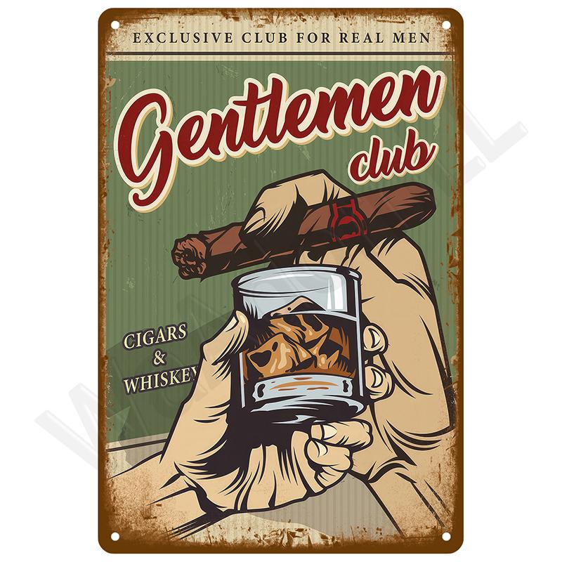 Vintage Bar Metal Signs Bathroom House Living Room Home Retro Wall Decorations Items Luxury Decor Interior Art Posters Tin Signs